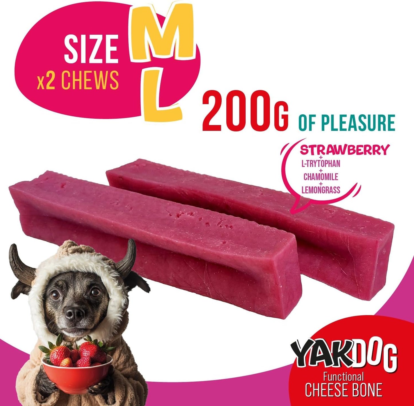 Strawberry Cheese Sticks For Dogs
