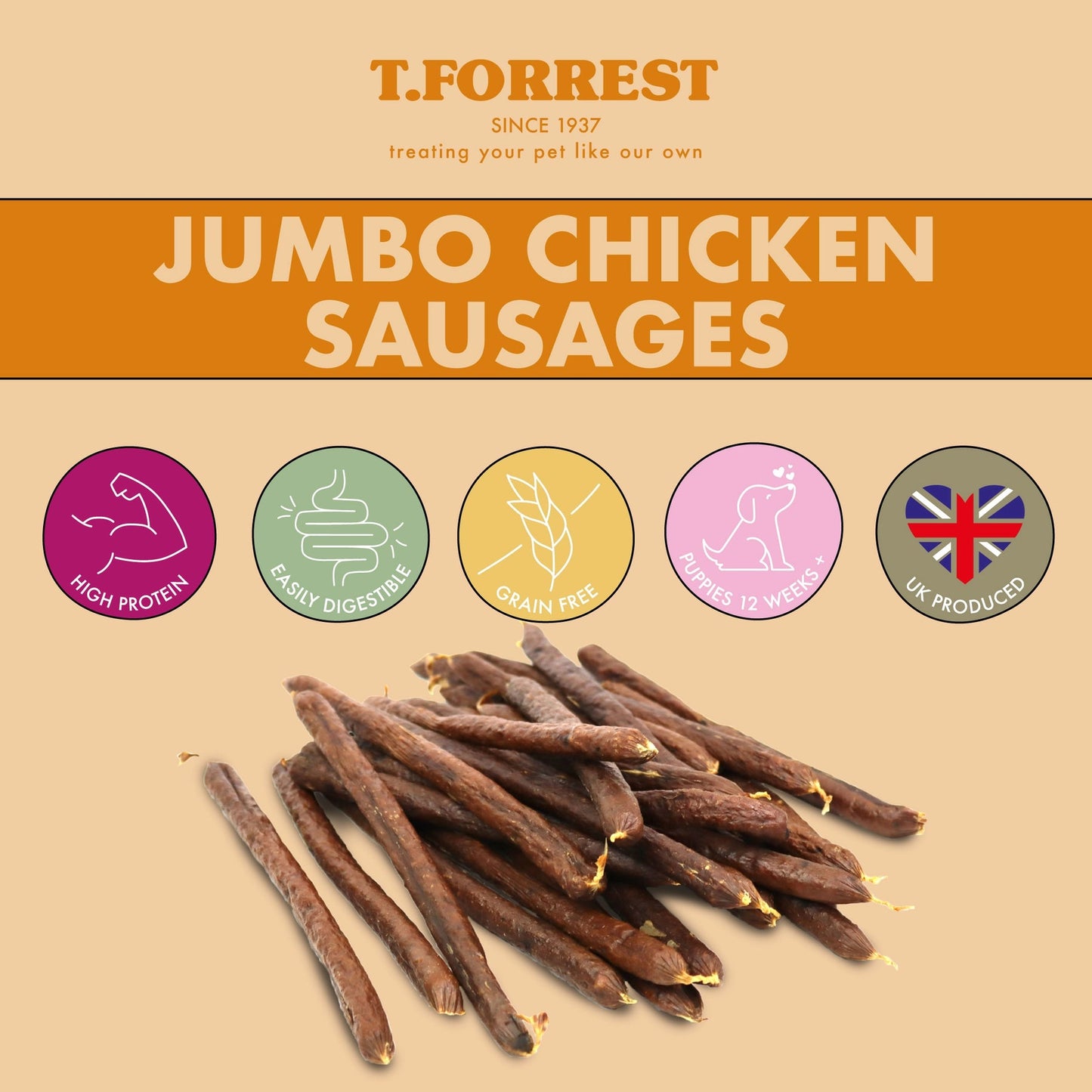 Jumbo Sausage Dog Treats