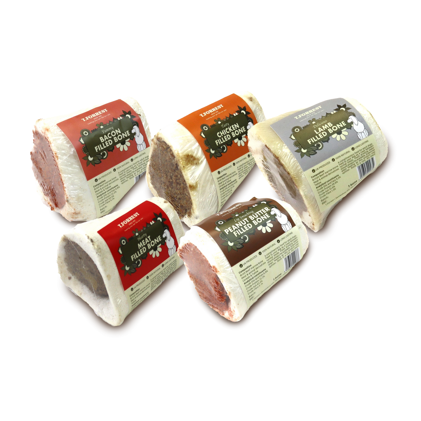 Meaty Filled Bone Dog Treats