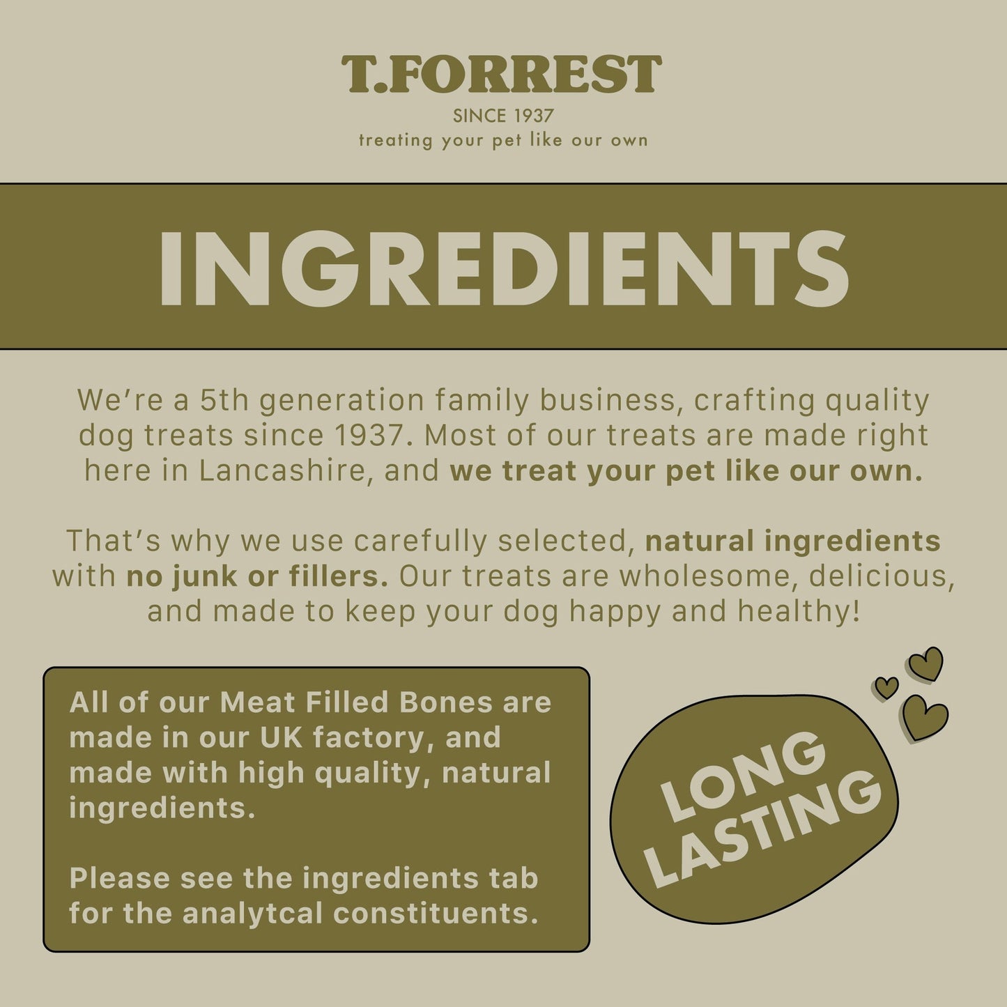Meaty Filled Bone Dog Treats