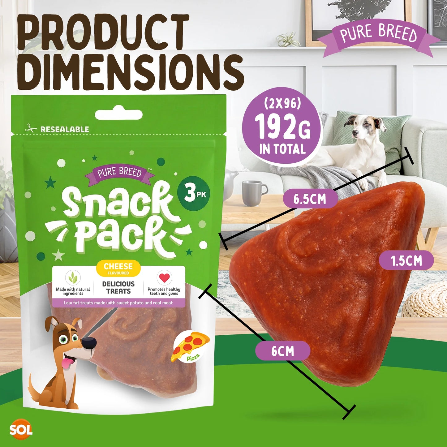 Pizza Dog Chews