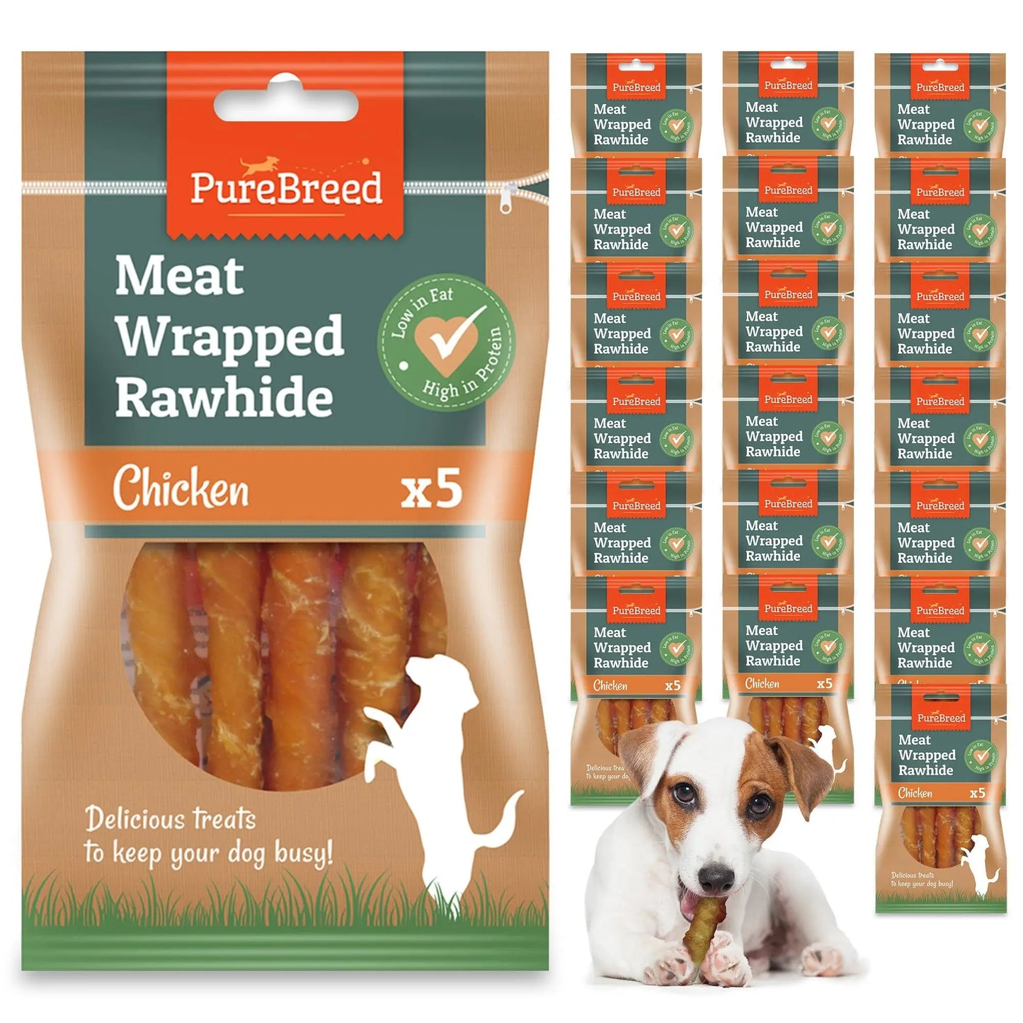 Chicken Wrapped Twist Sticks