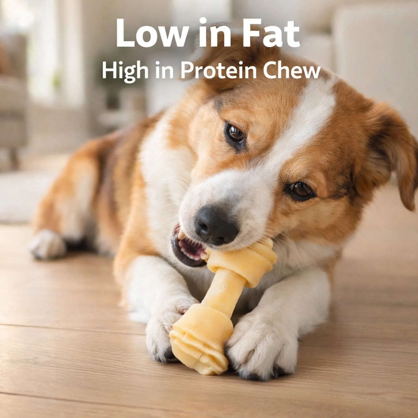 Knotted Rawhide Chew Bones