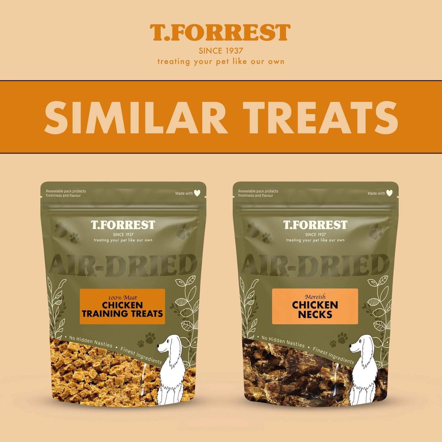 Dried Chicken Feet Treats