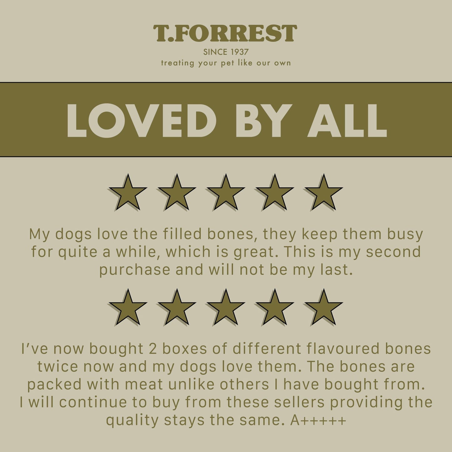 Meaty Filled Bone Dog Treats