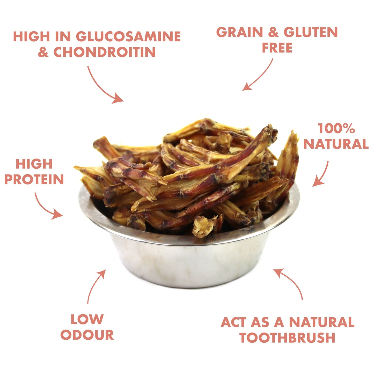 Dried Duck Feet Treats